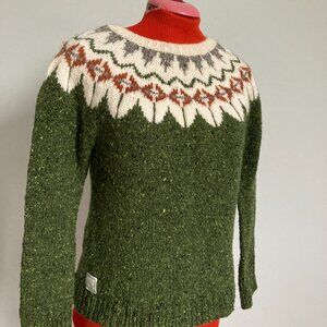 Faire Isle Sweater Hand knit Small